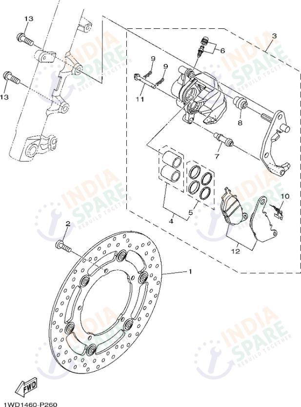 FRONT BRAKE CALIPER